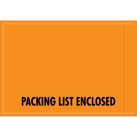 4 <span class='fraction'>1/2</span> x 6" - "Packing List Enclosed" Envelopes