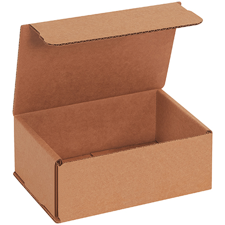6 <span class='fraction'>1/2</span> x 4 <span class='fraction'>1/2</span> x 2 <span class='fraction'>1/2</span>" Kraft Corrugated Mailers