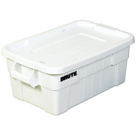 28 x 18 x 11" White Brute<span class='rtm'>®</span> Totes with Lid