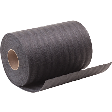 1/8” x 72” x 550’ Perforated Recycled Black Air Foam Roll