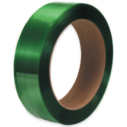 5/8" x 2200' - 16 x 3" Core Polyester Strapping - Smooth