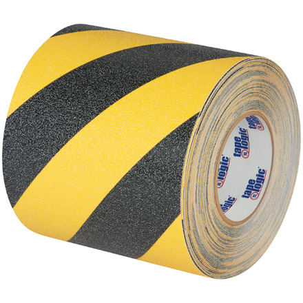6" x 60' Black/Yellow Striped Heavy-Duty Tape Logic<span class='rtm'>®</span> Anti-Slip Tape