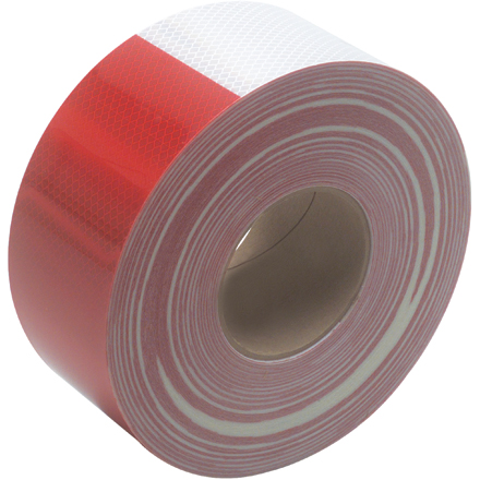 3" x 150' Red/White 3M<span class='tm'>™</span> 983 Reflective Tape